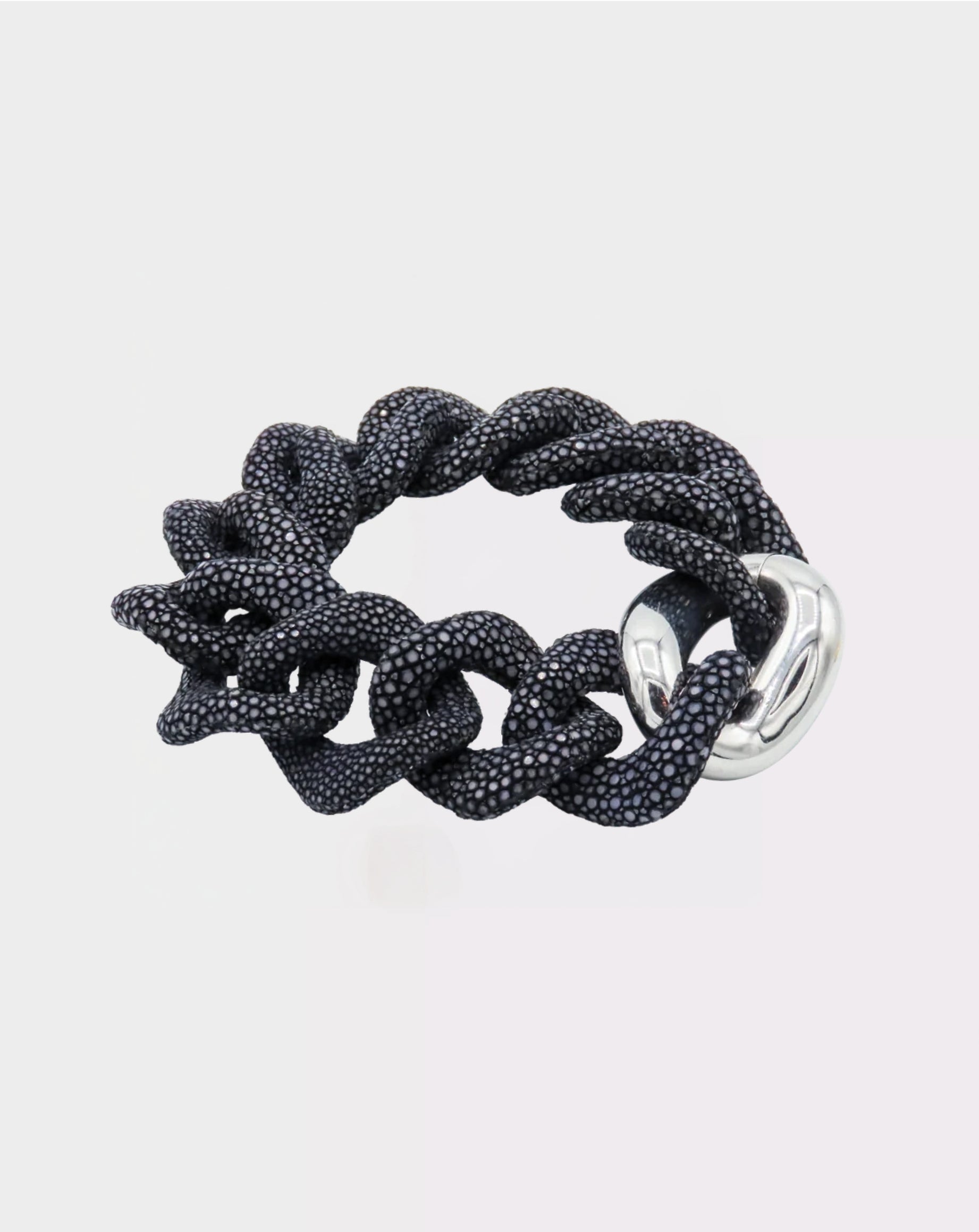 Galuchat - Black - Gold plated