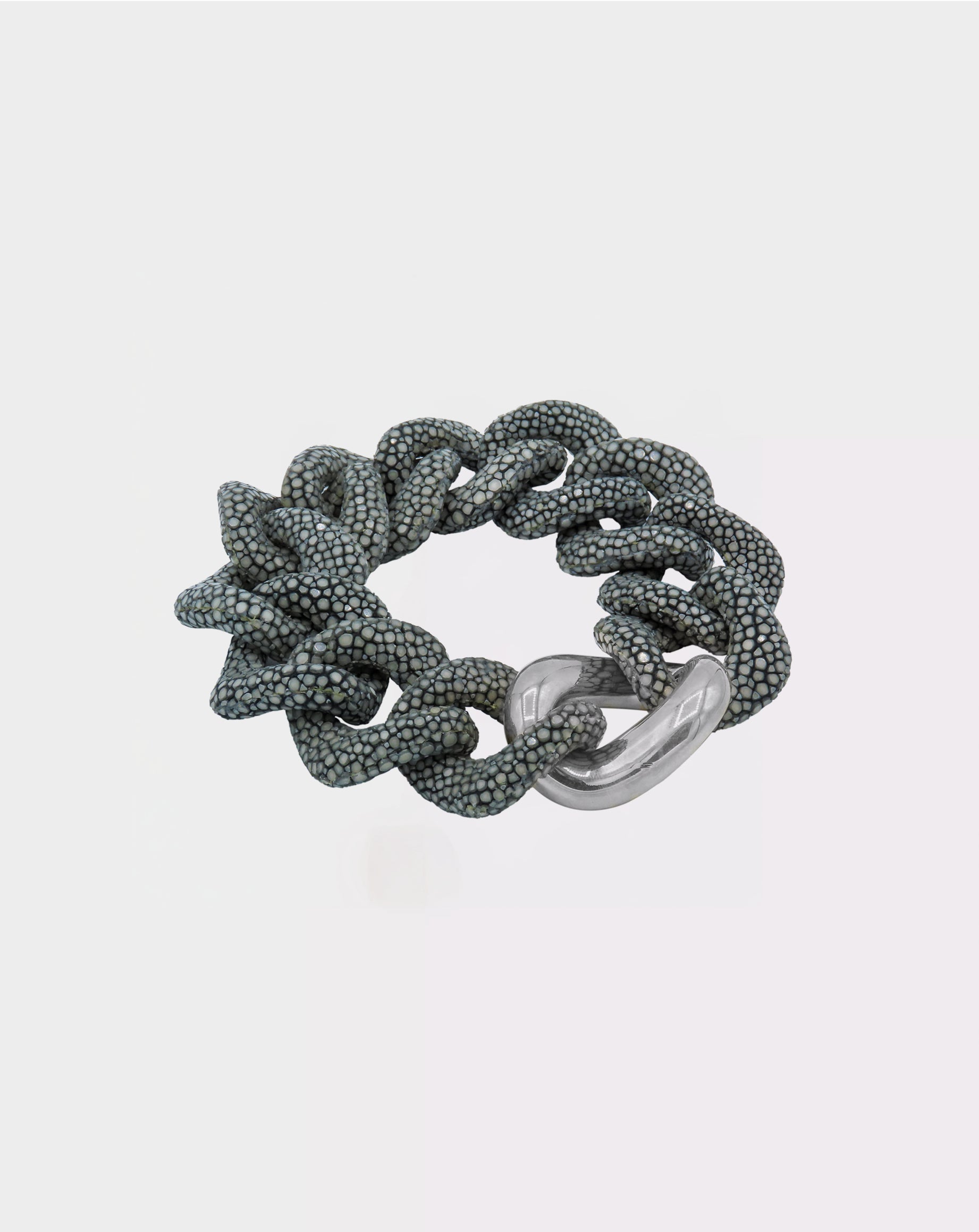 Galuchat - Grey - Gold plated