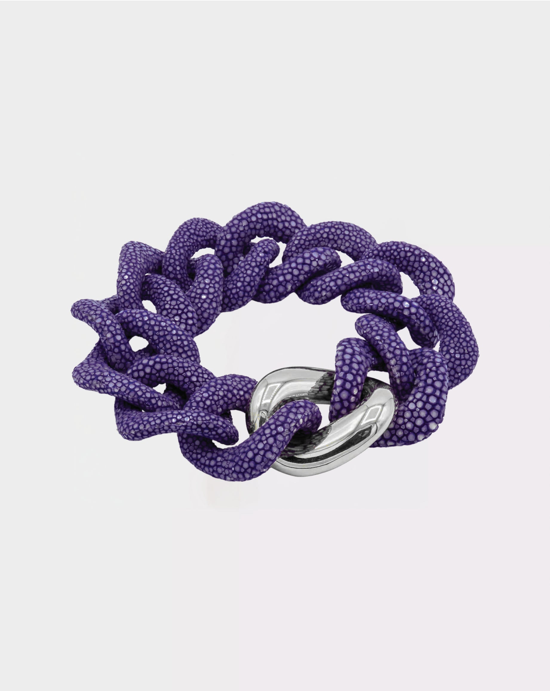 Galuchat - Purple - Gold plated