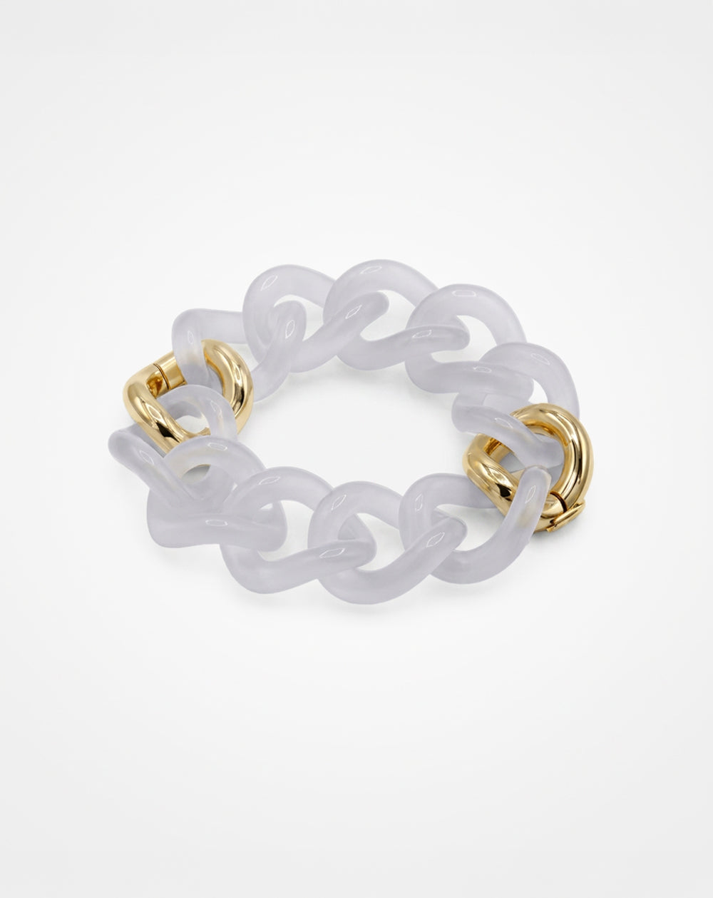 The Mini Composite Milky White - Gold plated - Mixed