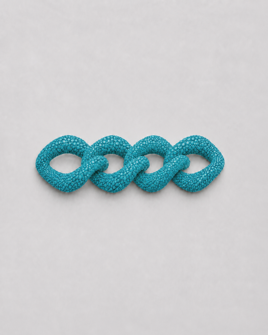 Galuchat links - Turquoise