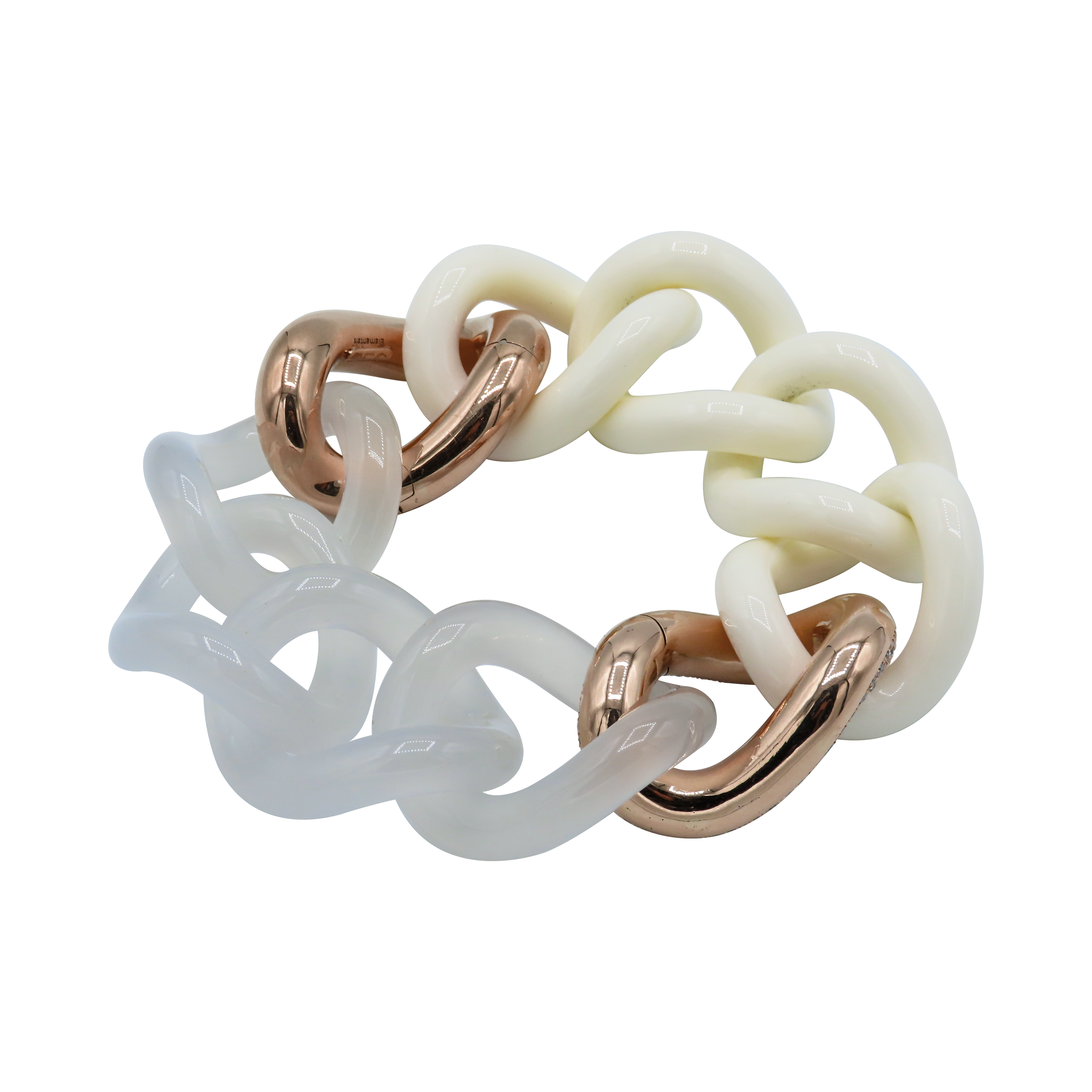 Composite - White/Milky - 18K Gold
