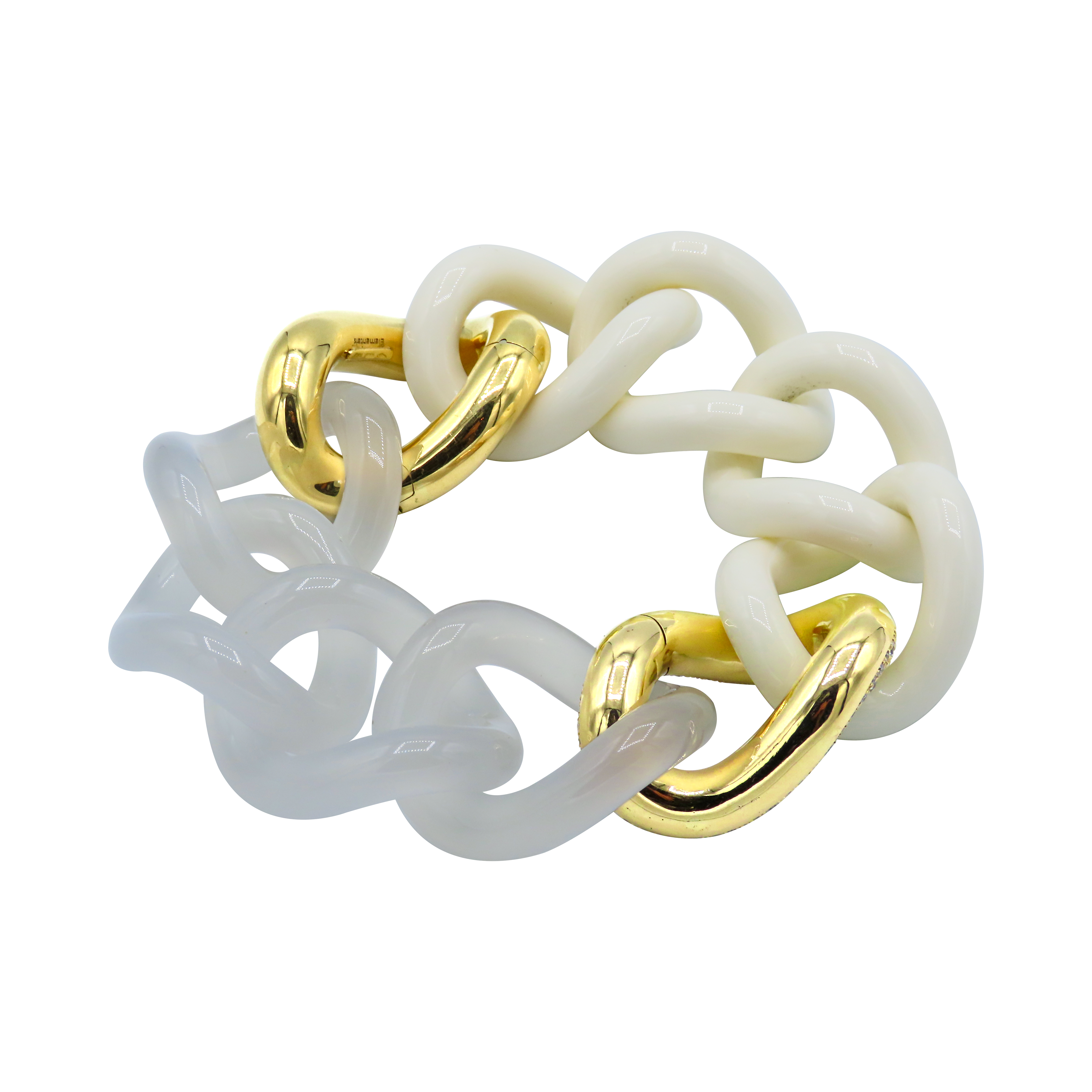 Composite - White/Milky - 18K Gold