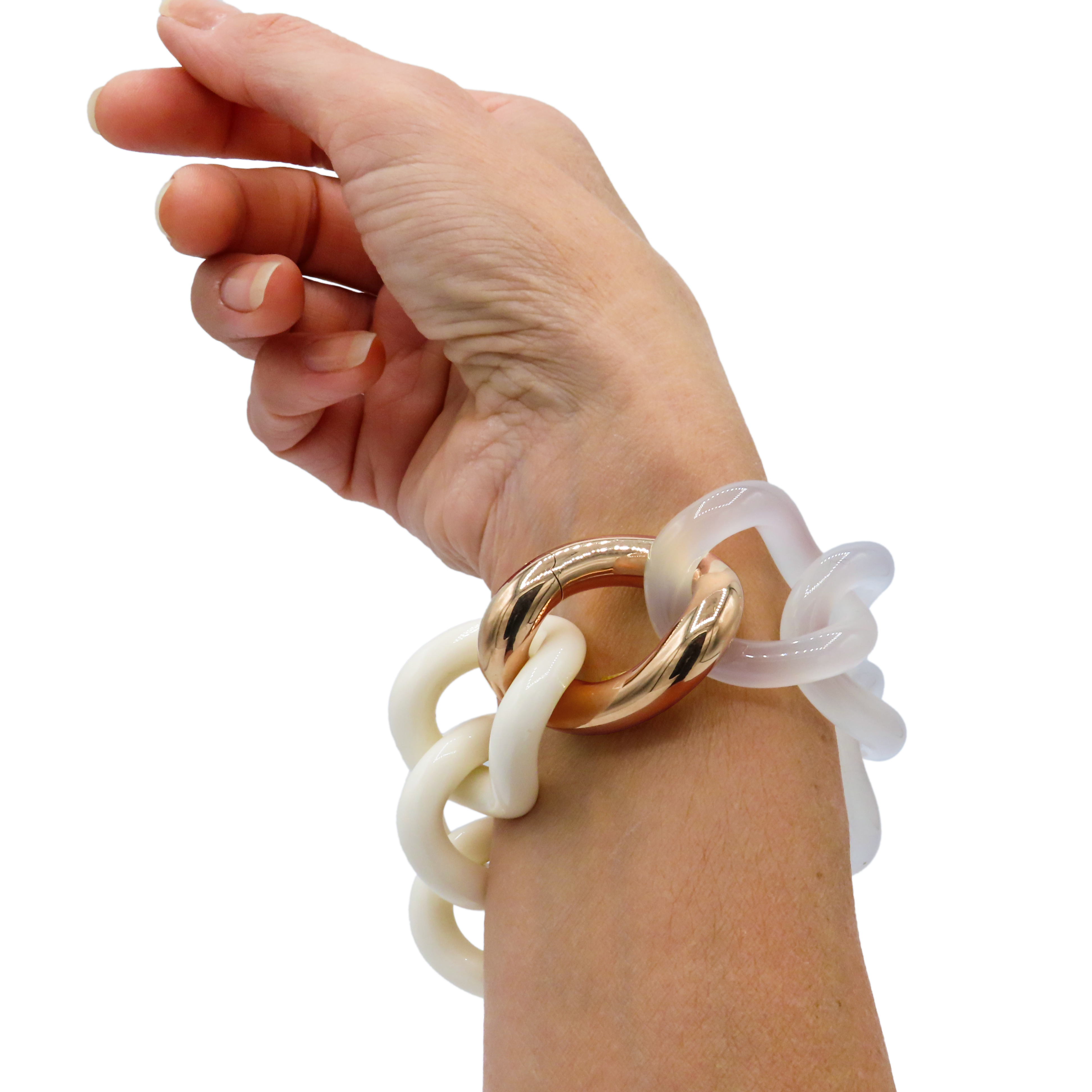 Composite - White/Milky - 18K Gold