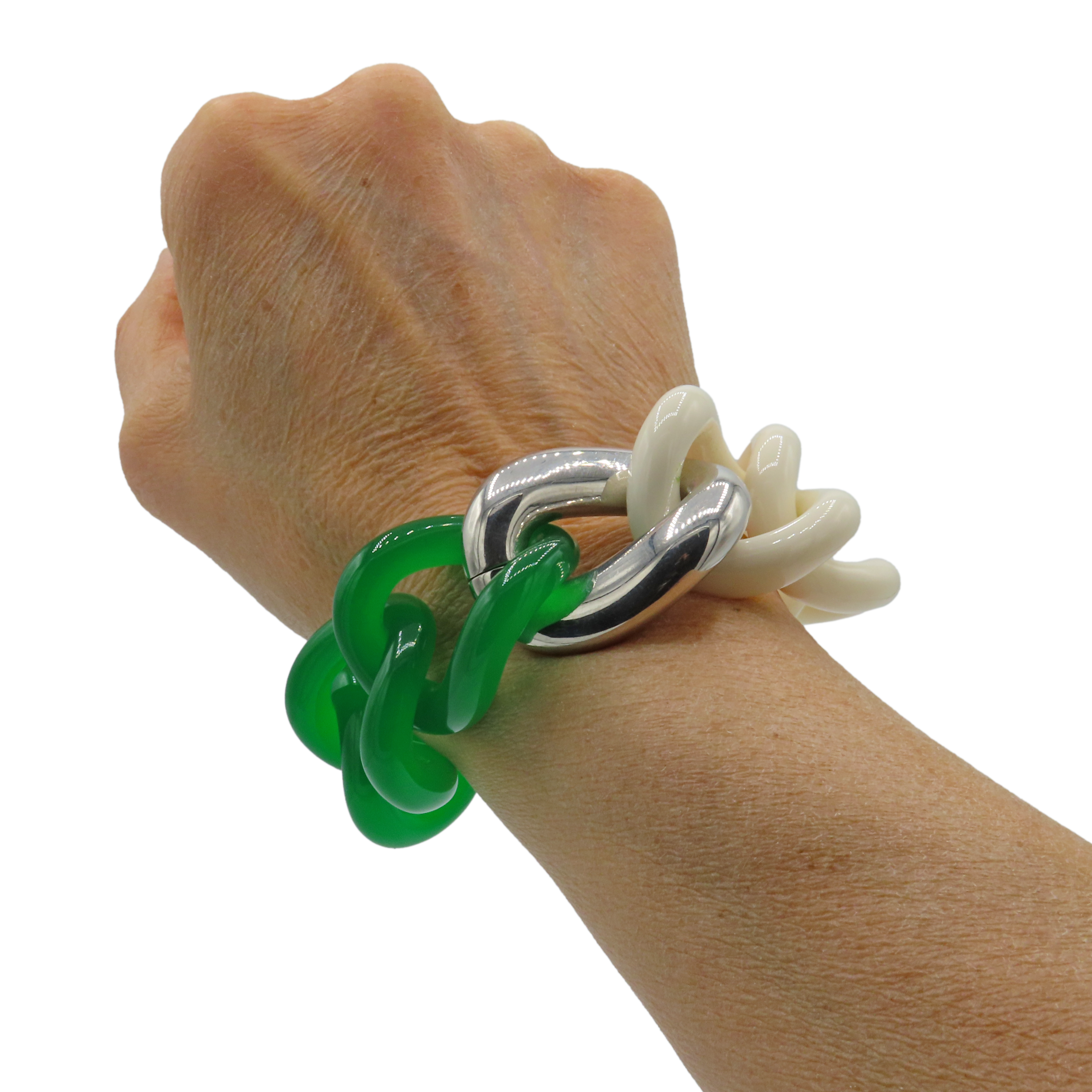 White / Green