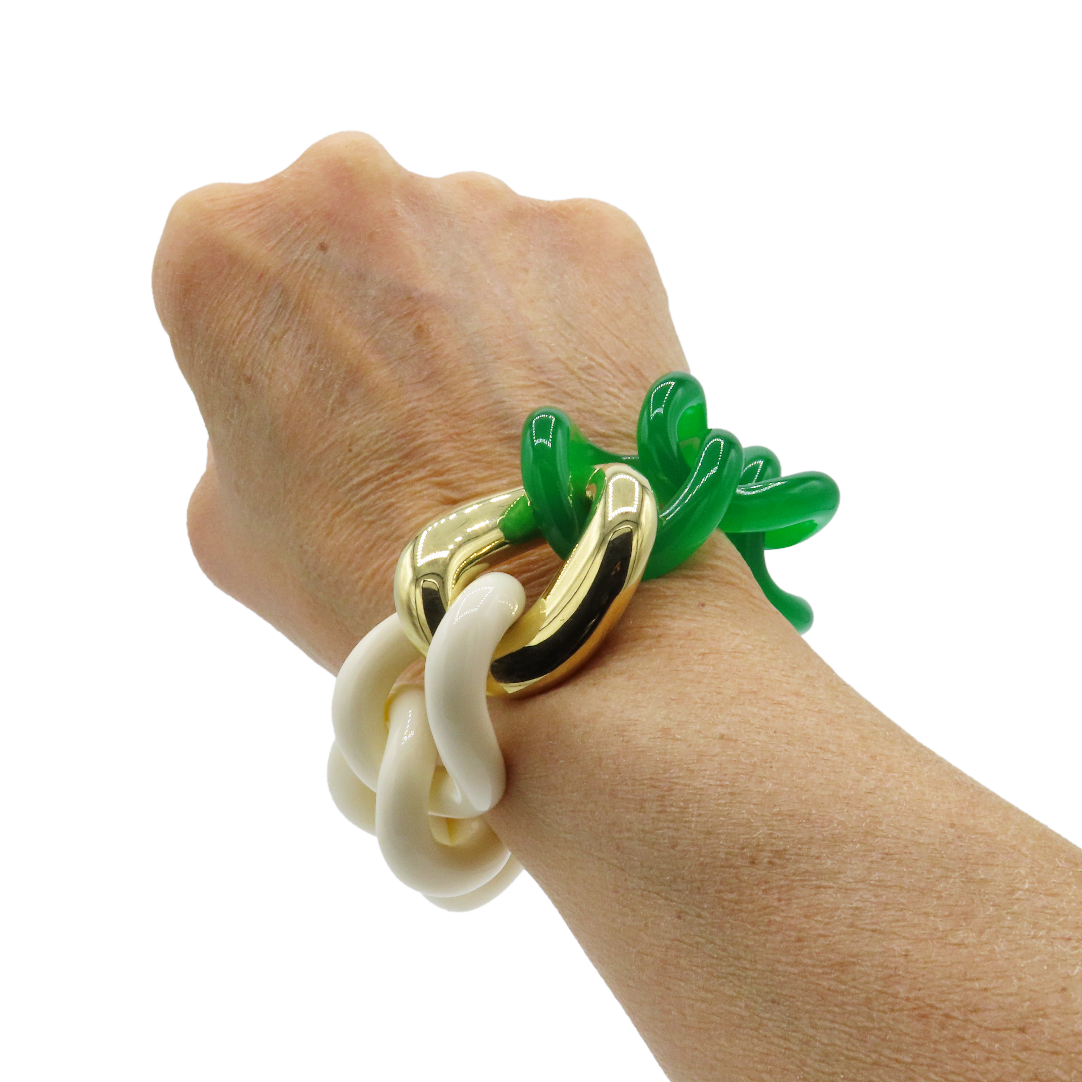 White / Green