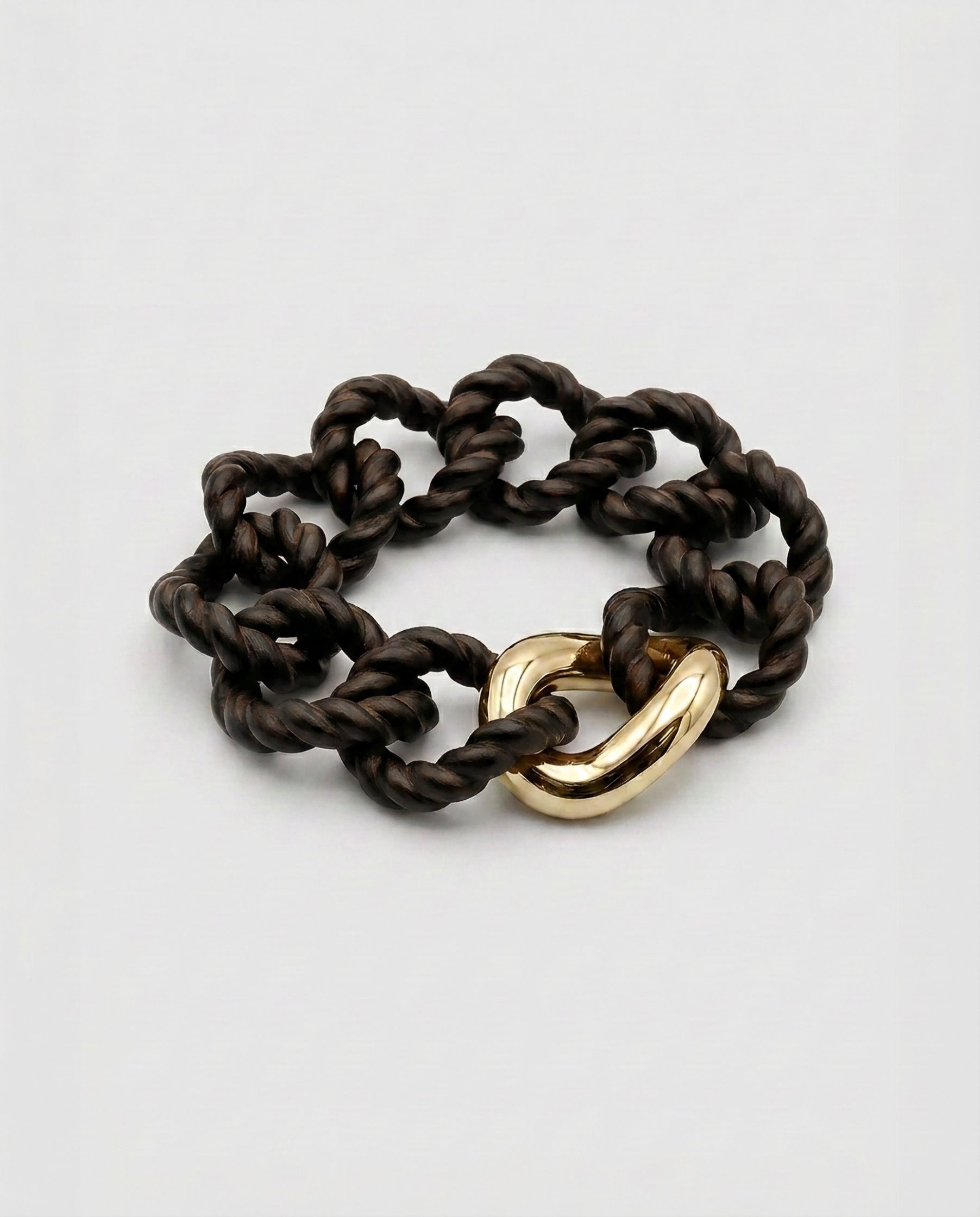 Ebonywood Treccia - Black - Gold plated