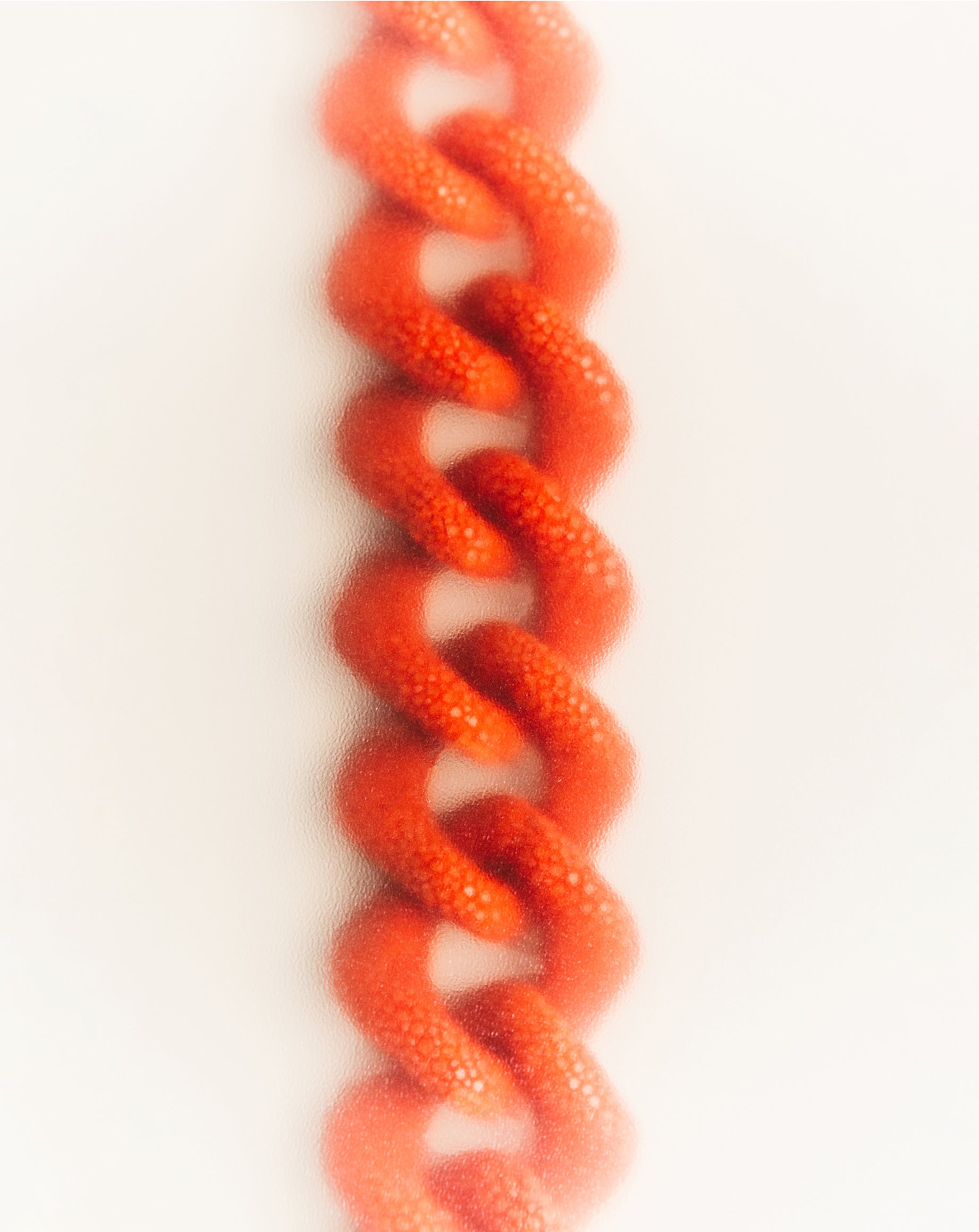 Galuchat - Bright Orange - Gold plated