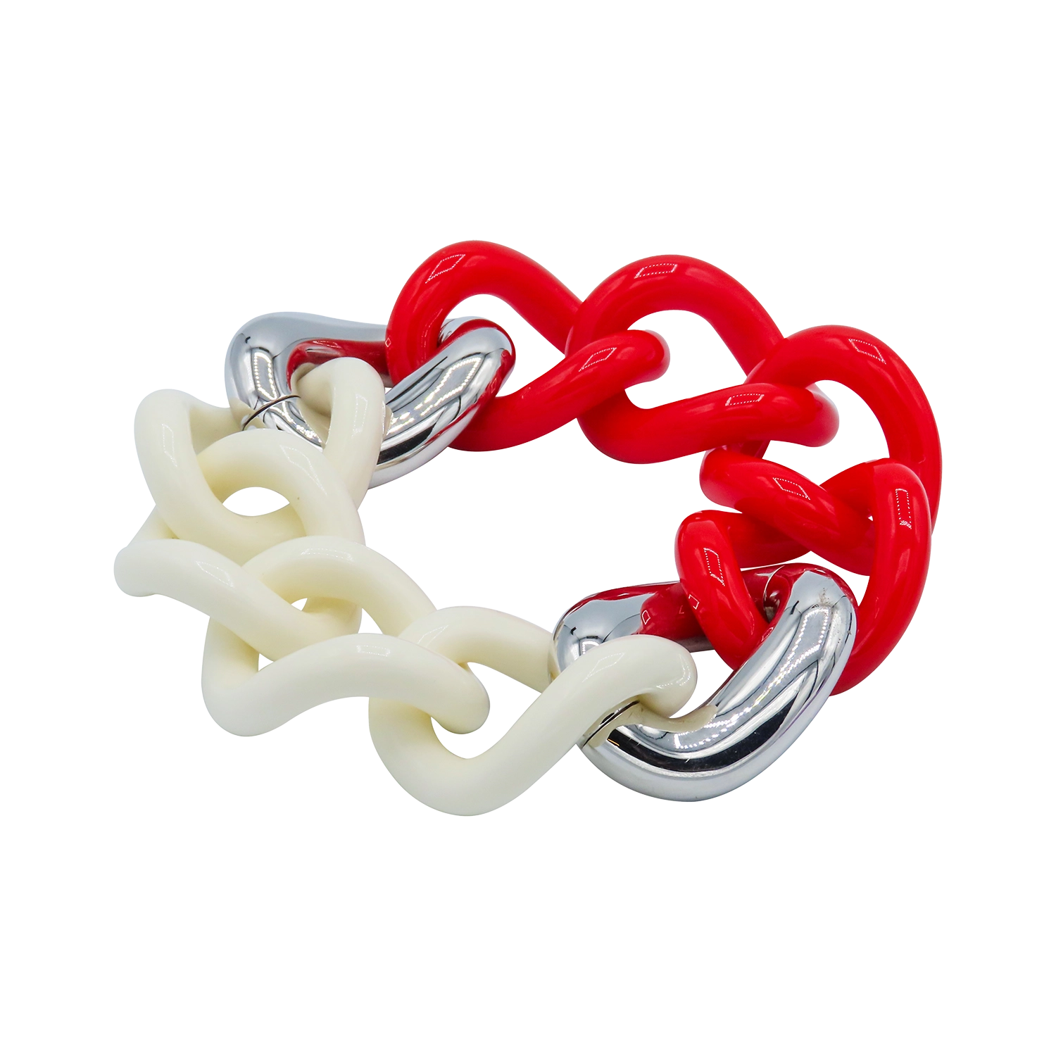 Composite - White/Red - Gold plated
