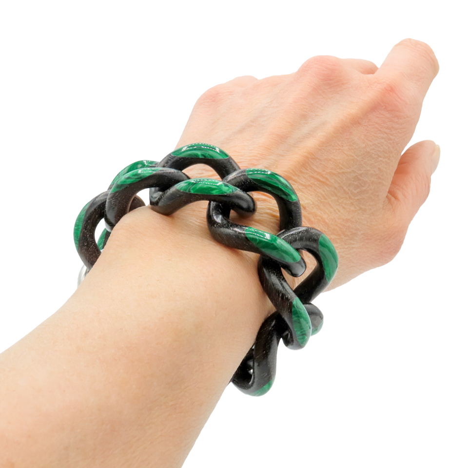 Ebony - Malachite - Gold plated