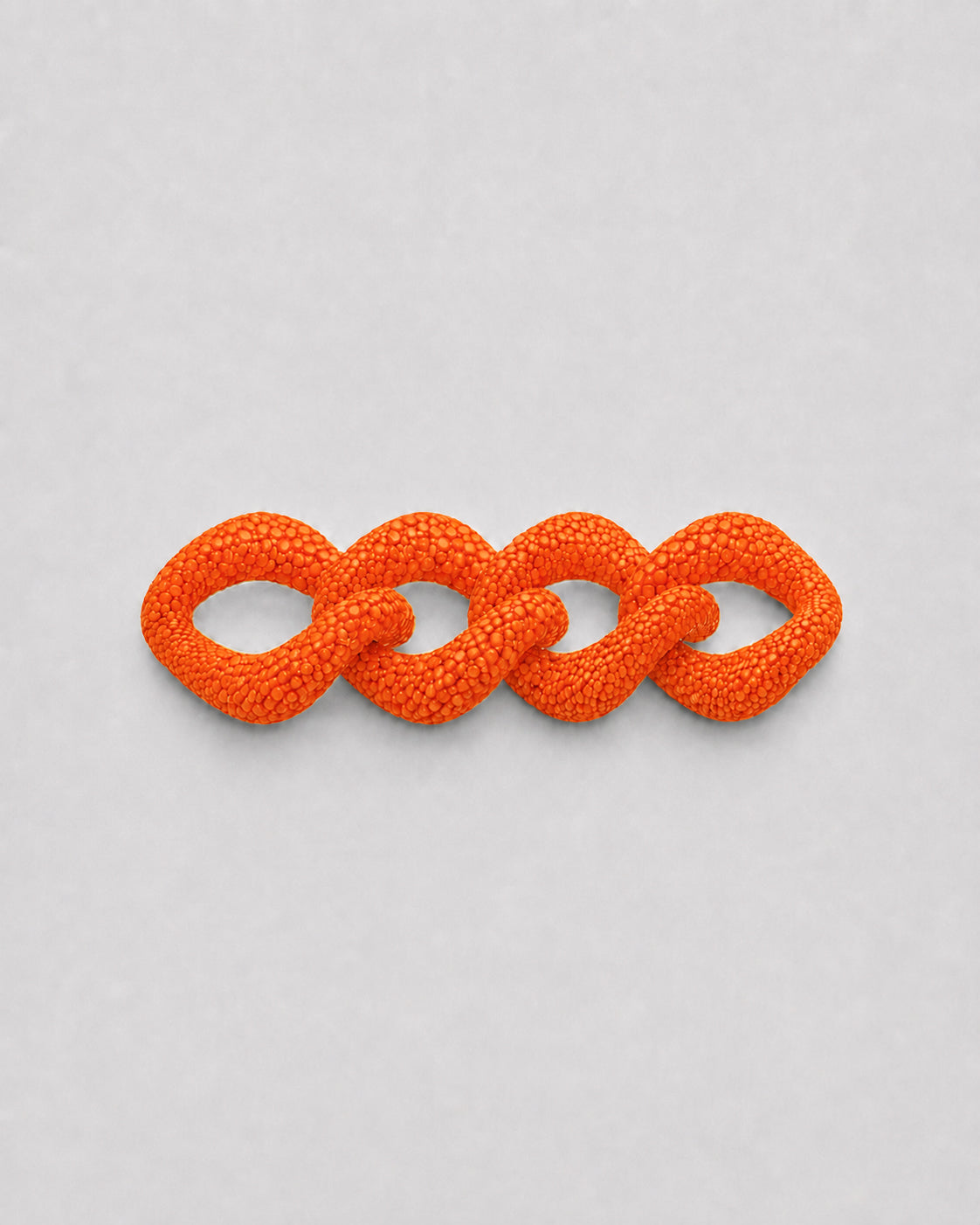 Galuchat links - Bright orange