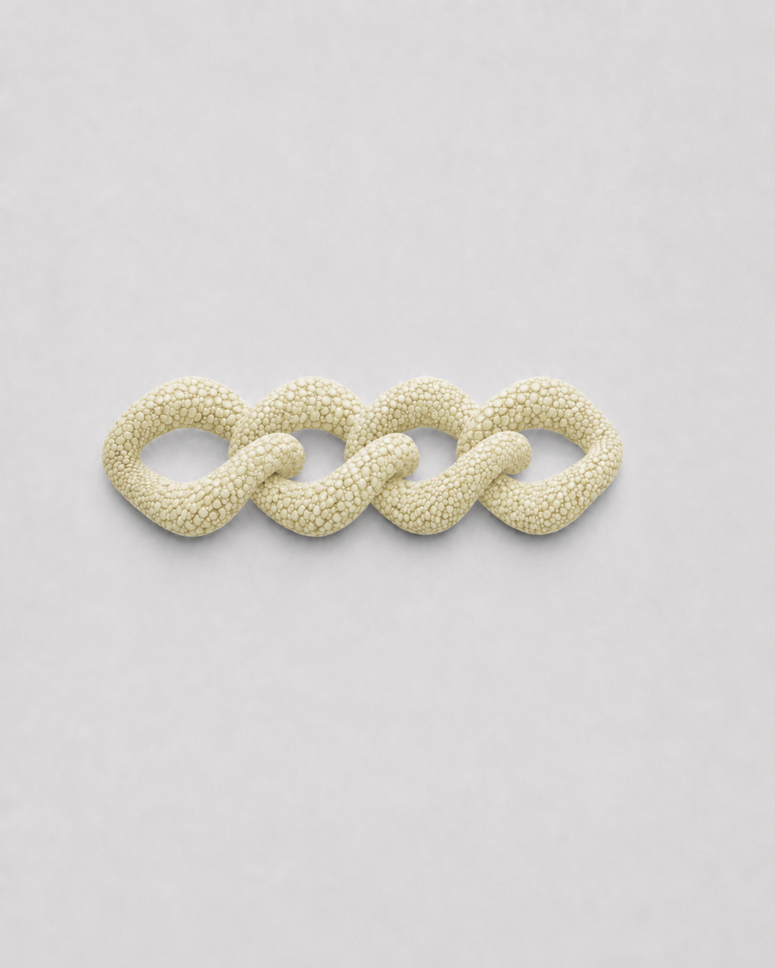 Galuchat links - Ivory